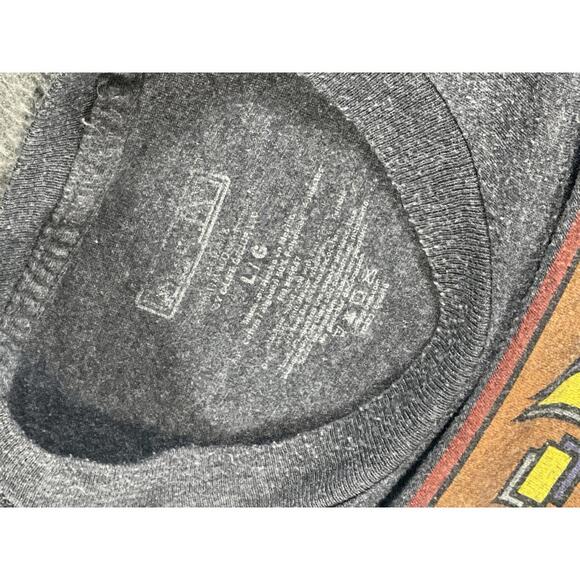 Men's Pac-Man Winking Graphic T-Shirt by Gildan Heather Grey - Size Large - Picture 3 of 5